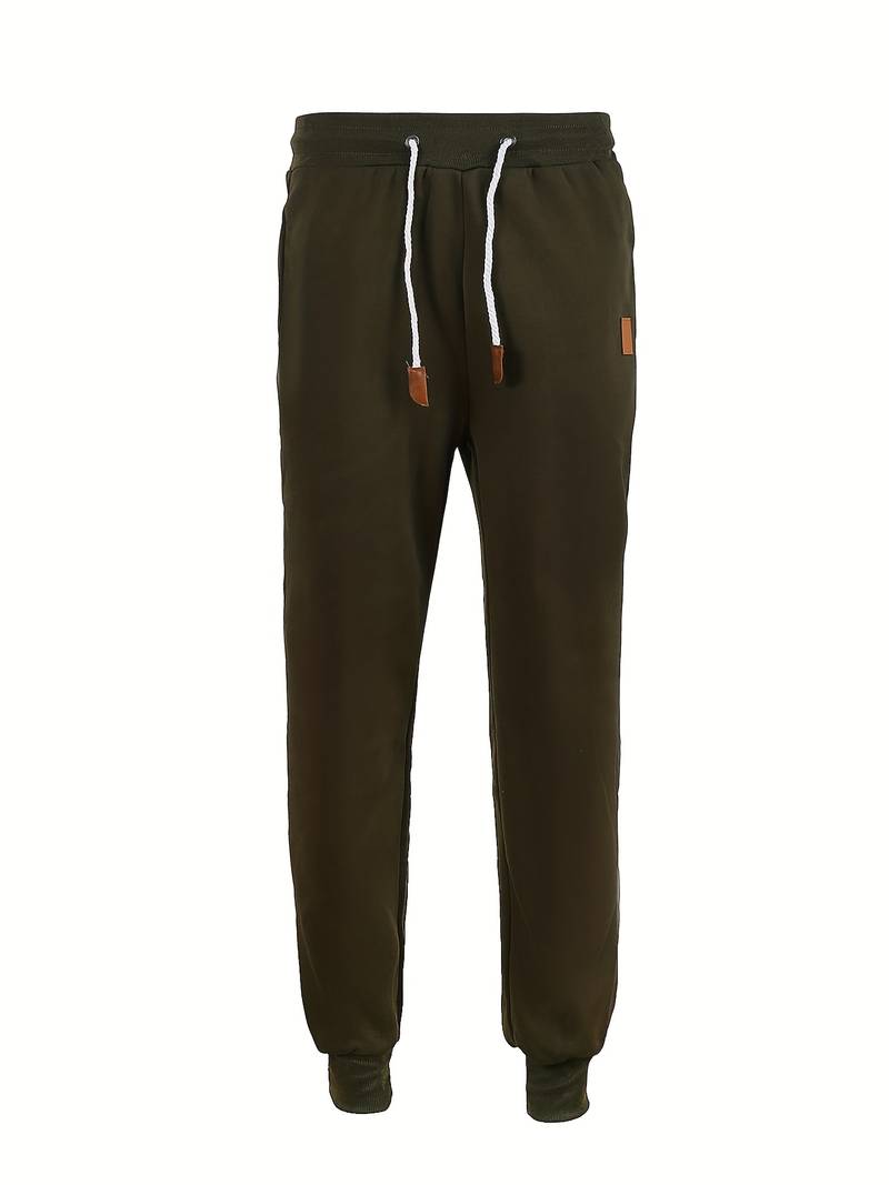 Heren Casual Broek Losse Pasvorm Katoen Met Snoertrek-2