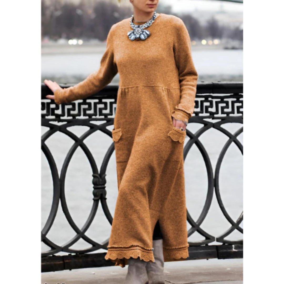 Variant image for Dames Lange Jurk Comfortabele Maxi Stijl Hoogwaardige Stof-43