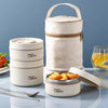 Dames Isolerende Broodtrommel Thermo Lunchbox RVS Laagjes Stijlvol-1