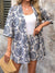 Variant image for Dames Set Bloemendruk Shirt en Shorts 2 Delige Set Sportkleding Dames Set Katoen-9