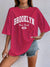 Variant image for Dames T-shirt Casual Brooklyn Print Hoogwaardig Katoen-25