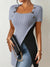 Variant image for Dames Top Korte Mouwen Geribbeld 100% Katoen-9