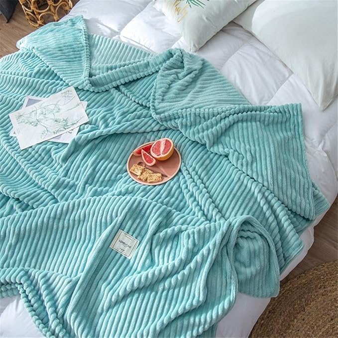 Gestreepte Flanellen Deken