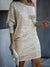 Feestjurk Dames Met Contrasterende Pailletten Lichtgewicht Polyester 4
