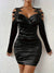 Variant image for Dames Ruchesjurk Schoudervrij Chique Voor Gala's Van Hoogwaardige Stof-17