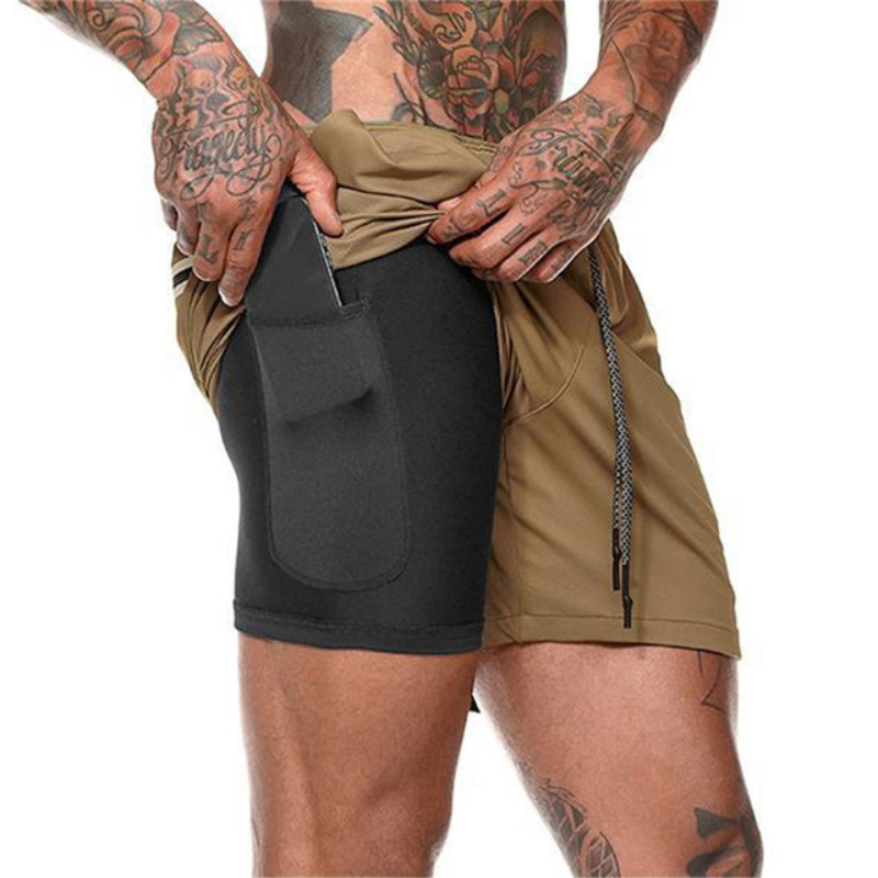 Heren Strandshort met dubbele laag