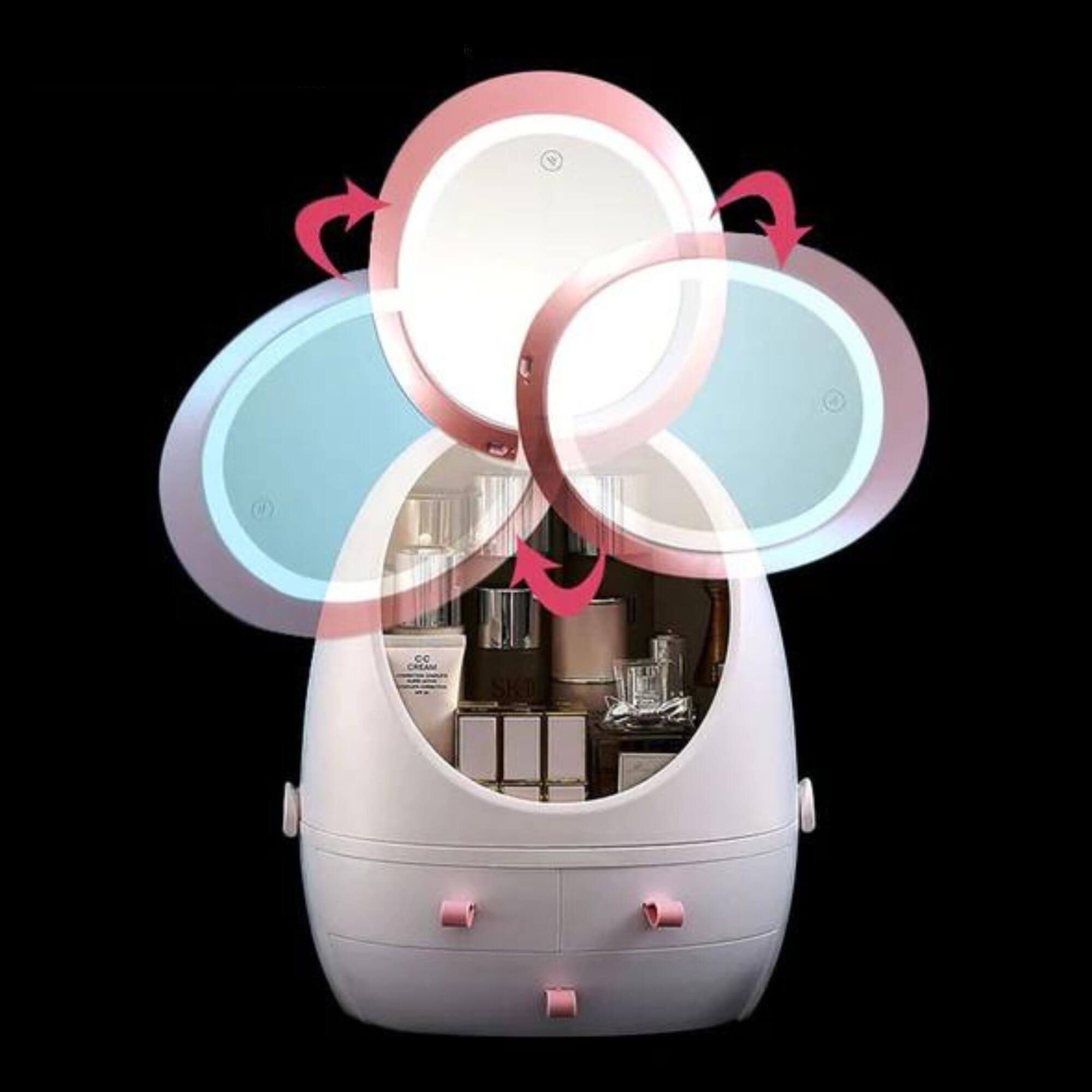 LED Spiegel Cosmetica-organizer