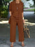 Variant image for Dames Set Drie Delen Casual Vest en Lange Broek Katoenmix-21