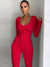 Dames Jumpsuit Strak Feestelijk Polyester-2