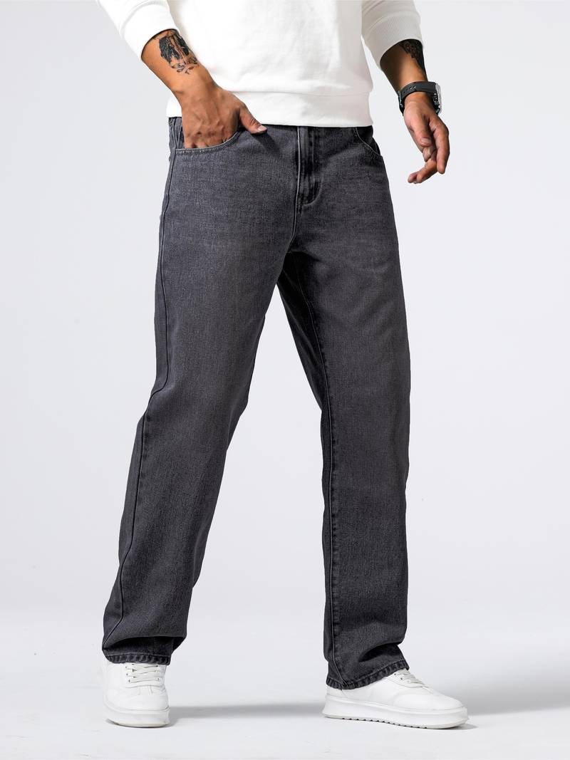 Variant image for Heren Jeans Rechte Pasvorm Hoogwaardige Denim-33