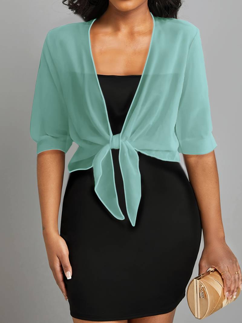 Variant image for Dames Blouse Lente Open Front 100% Katoen Ademend Casual-34