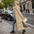 Dames Lange Winterjas Gewatteerd Polyester Moderne Snit-4