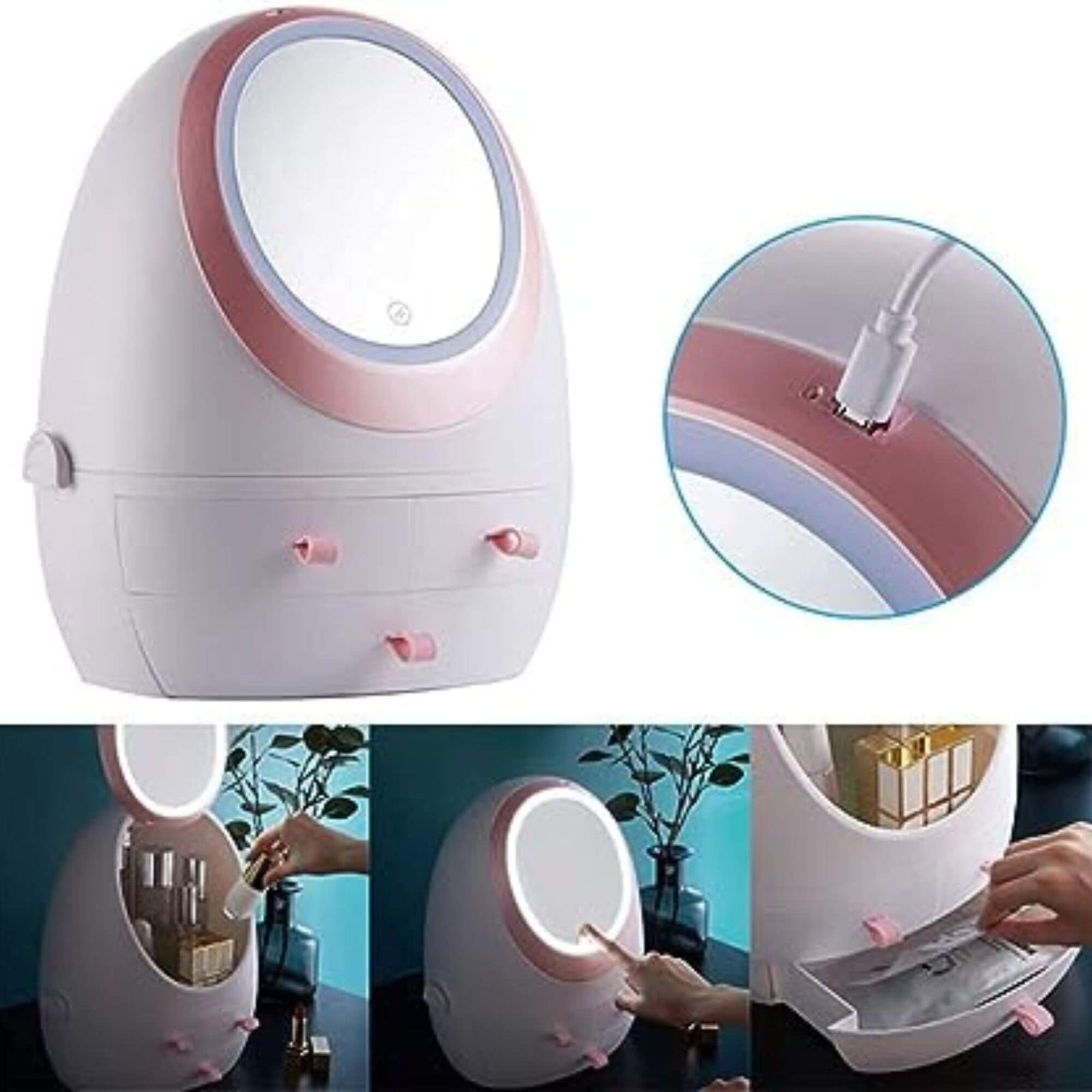 LED Spiegel Cosmetica-organizer