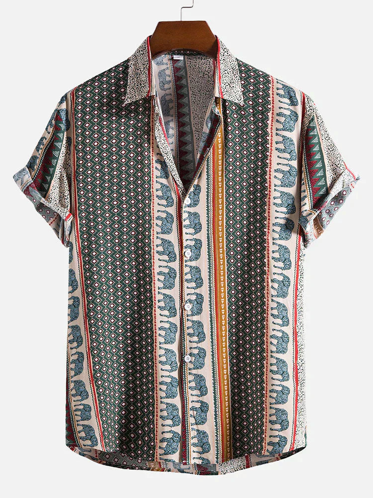 Variant image for Heren T Shirt Vintage Look Casual Katoen voor Zomer-1