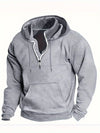 Heren Hoodie Casual Katoen Ontspannen Pasvorm-1