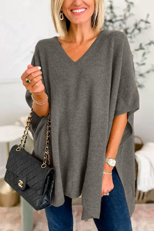 Variant image for Dames Pullover Lichtgrijs Casual 100% Kasjmier-1