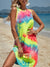 Variant image for Dames Jurk Batik Ronde Halslijn 100% Katoen Boho Chic-1