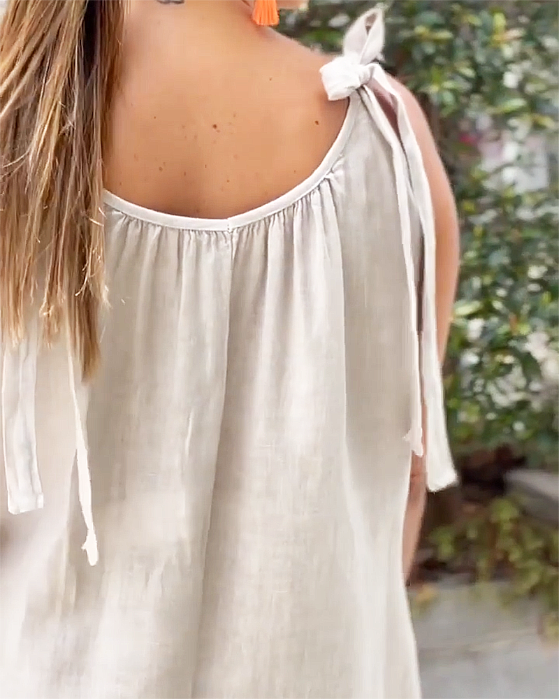 Dames Jumpsuit Mouwloos V-Hals Lichtgewicht Polyester-4