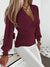 Variant image for Dames Top V-hals met Ruches Lange Mouwen Hoogwaardige Stof-33