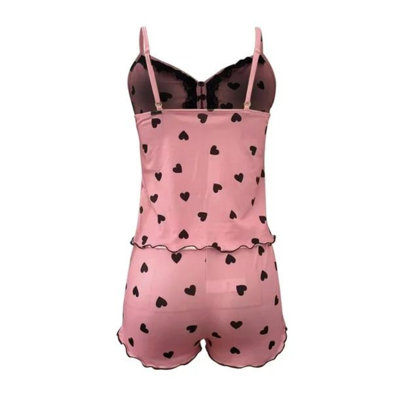 Dames Diepe V-Hals Slapengoed Set