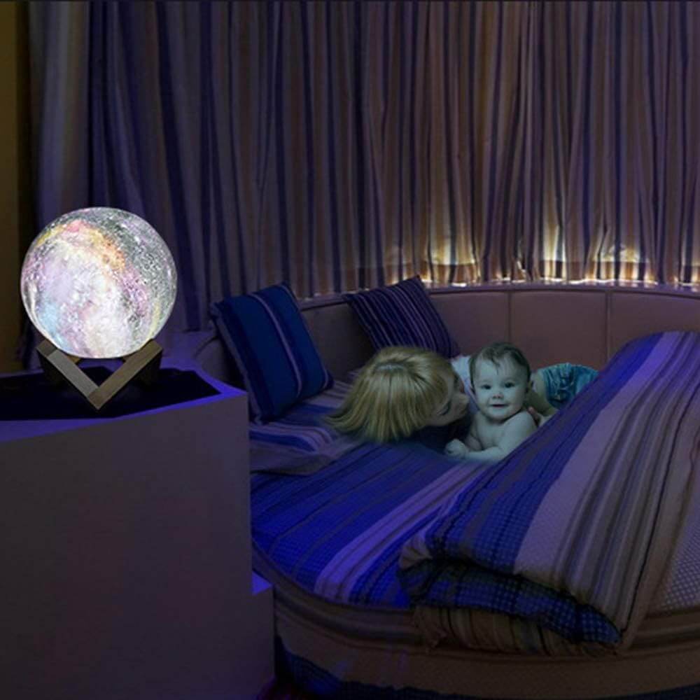 Meerkleurige 3D Maanlamp
