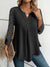 Variant image for Dames Top Lange Mouwen Ingekeepte Halslijn Aangenaam Materiaal-7