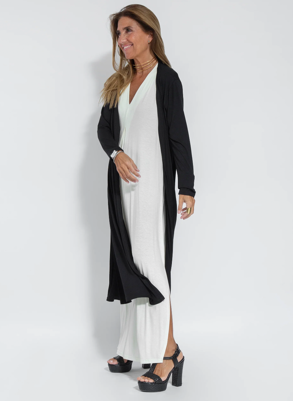 Variant image for Dames Lange Jurk Elegante Zomerstijl Katoen Maxi Jurk voor Zomer-7