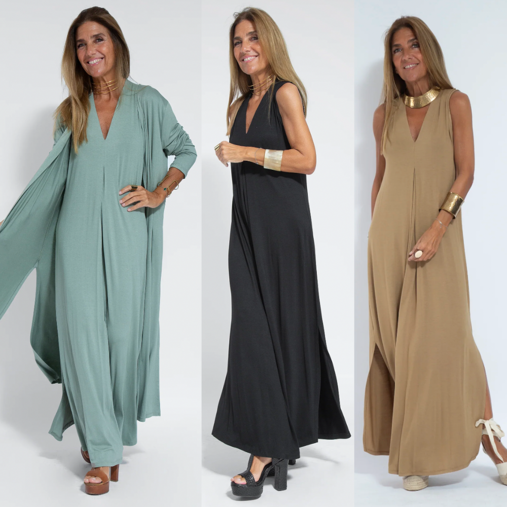 Dames Lange Jurk Elegante Zomerstijl Katoen Maxi Jurk voor Zomer-2