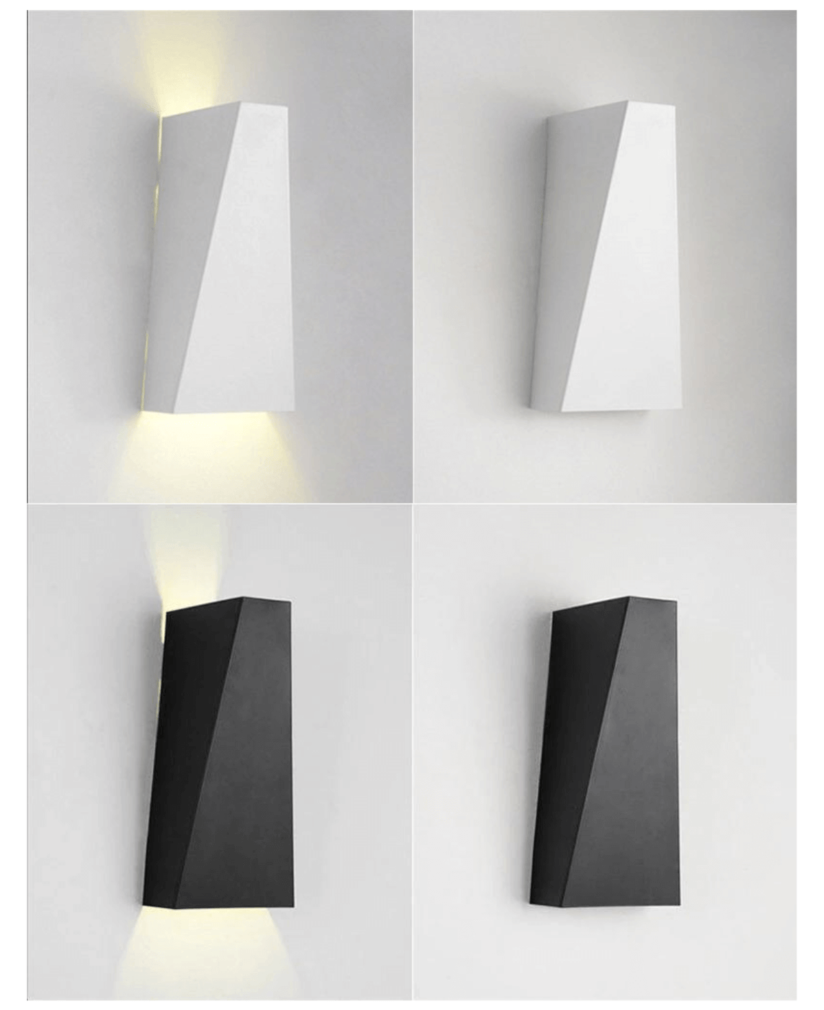 Minimale Geometrische Wandlamp