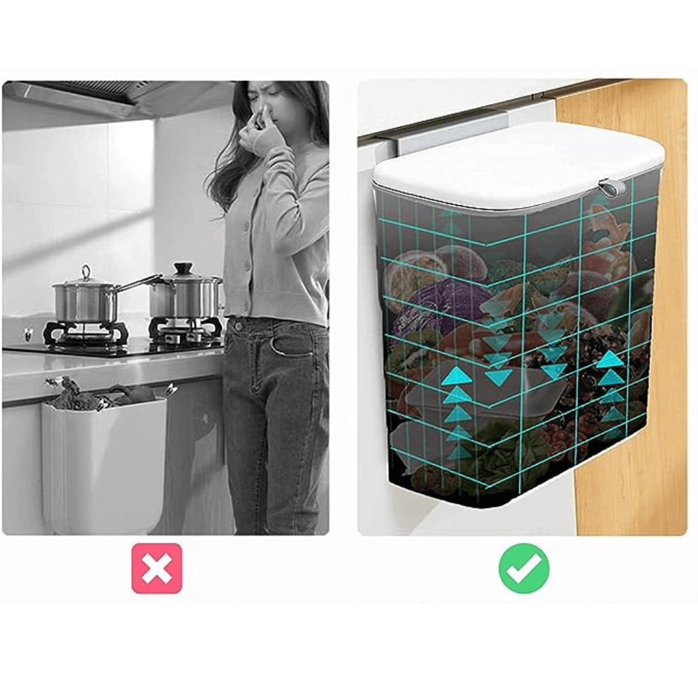 Ophangbare Afvalbak met Deksel