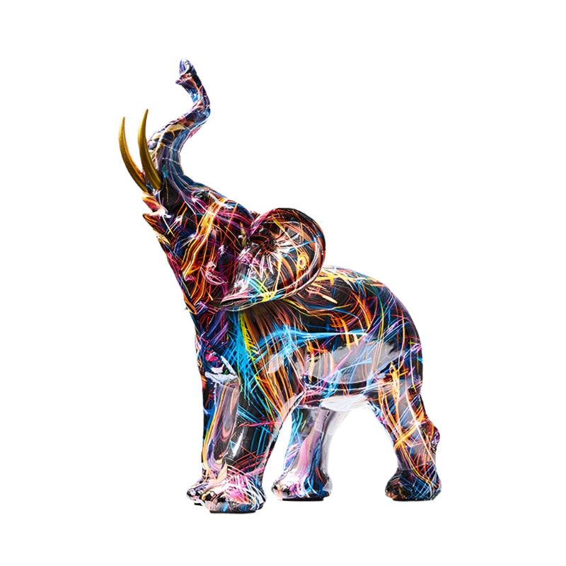 Abstract Beeldje Olifant Handgemaakt Decoratie 0