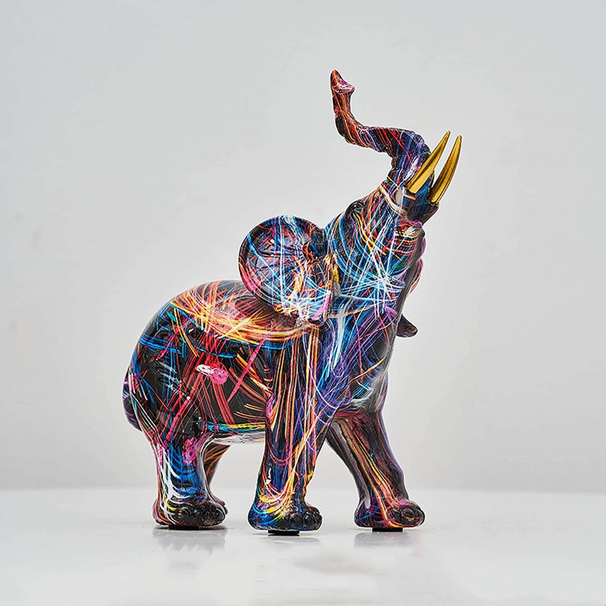 Abstract Beeldje Olifant Handgemaakt Decoratie 5
