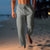 Variant image for Heren Linnen Broek Losse Pasvorm Ademend Katoen Casual Pantalon-6