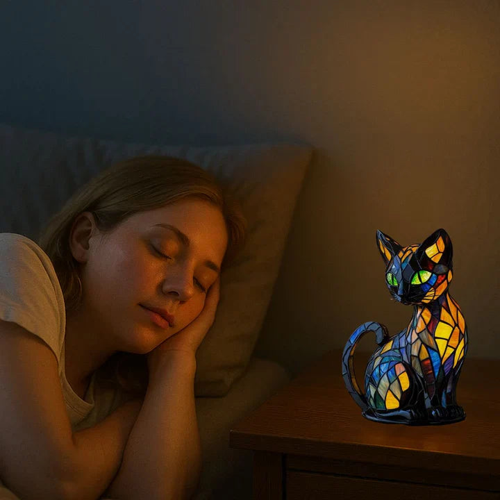 Artistieke Tafellamp Katten Design voor Sfeervolle Verlichting 4