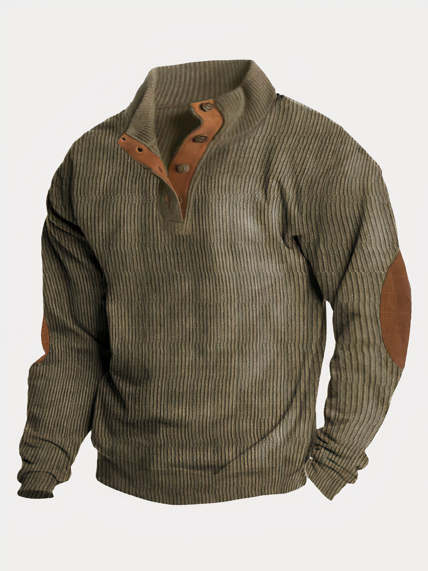 Variant image for Heren Trui Kleurcontrast Modern Zacht Ademend Materiaal-1
