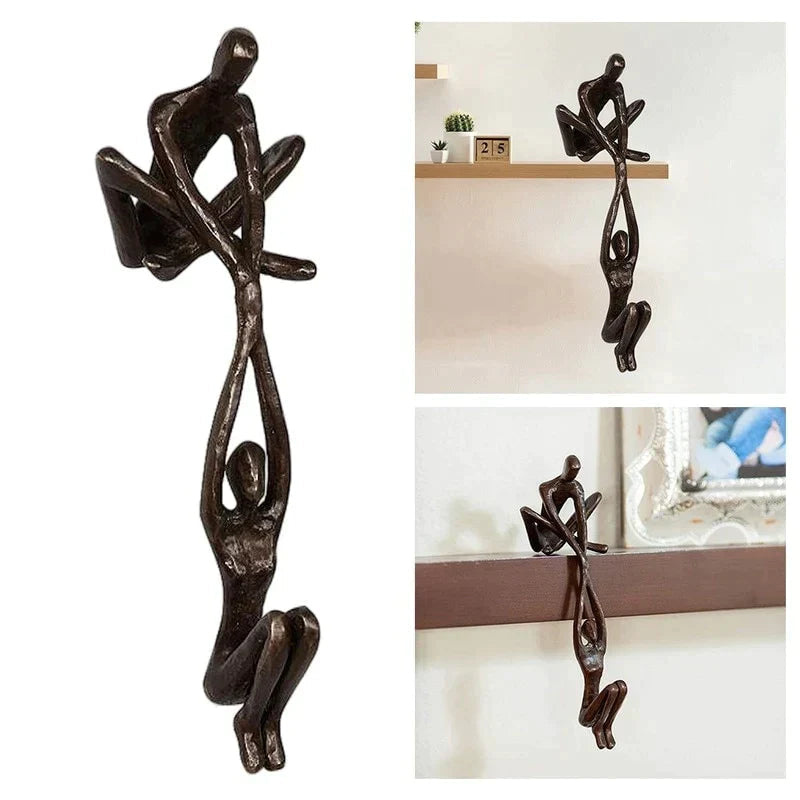 Beeldje Liefde en Kracht Sculptuur Kunsthars Interieurdecoratie 0