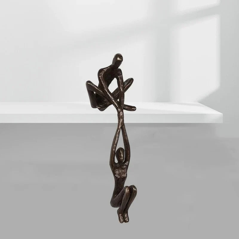 Beeldje Liefde en Kracht Sculptuur Kunsthars Interieurdecoratie 5