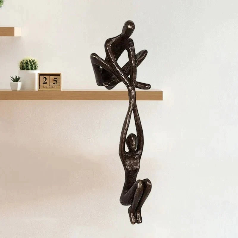 Beeldje Liefde en Kracht Sculptuur Kunsthars Interieurdecoratie 6