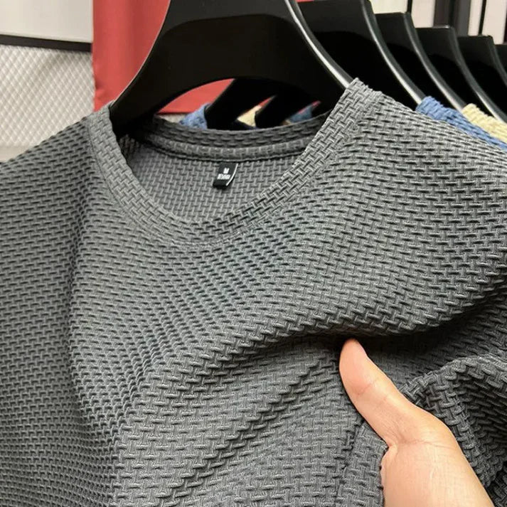 Heren T-shirt Korte Mouwen Ademend IJsgaas voor Casual en Sportieve Activiteiten-1