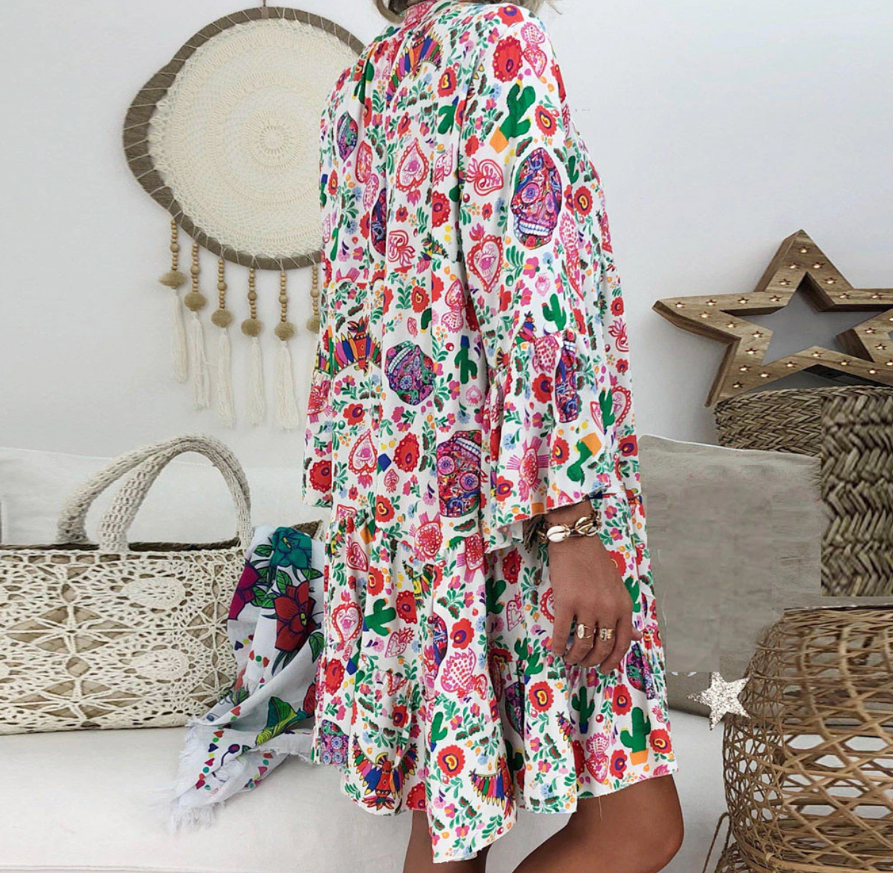 Dames Jurk Stijlvol Elegant Hoogwaardige Stof voor Feestelijke Kleding en Zomer Kleding-4