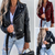 Dames Jas Slanke Snit Luxe Leer-1