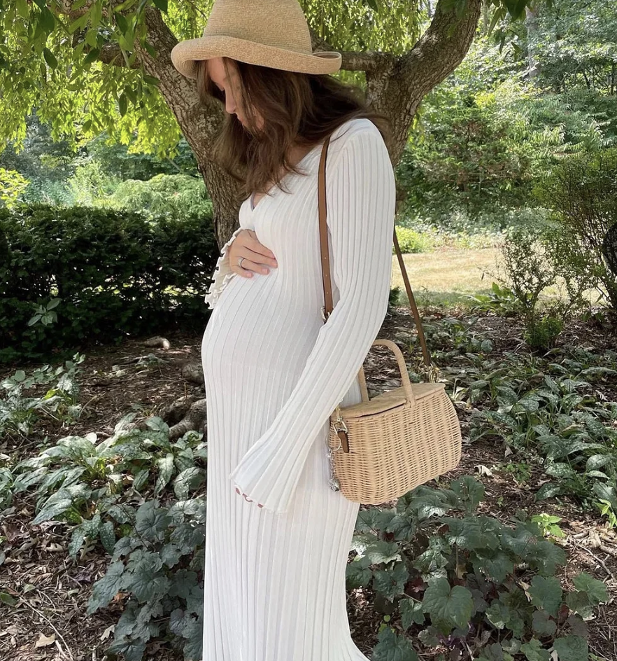 Dames Lange Jurk Stijlvol Katoen Herfst Pasvorm-3