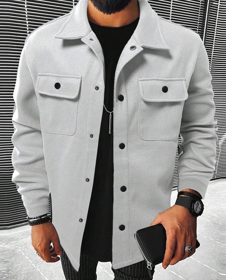 Variant image for Heren Shirt Casual Warm Katoen Moderne Snit-35