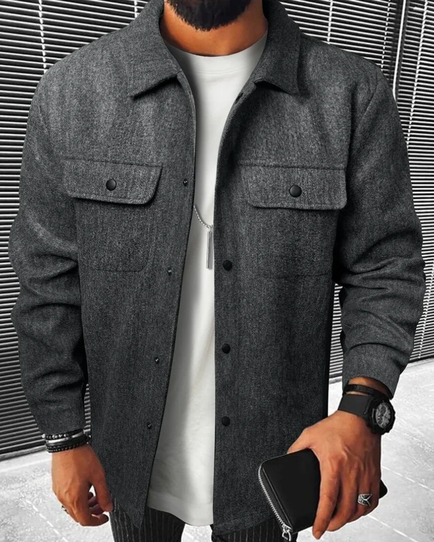 Variant image for Heren Shirt Casual Warm Katoen Moderne Snit-6