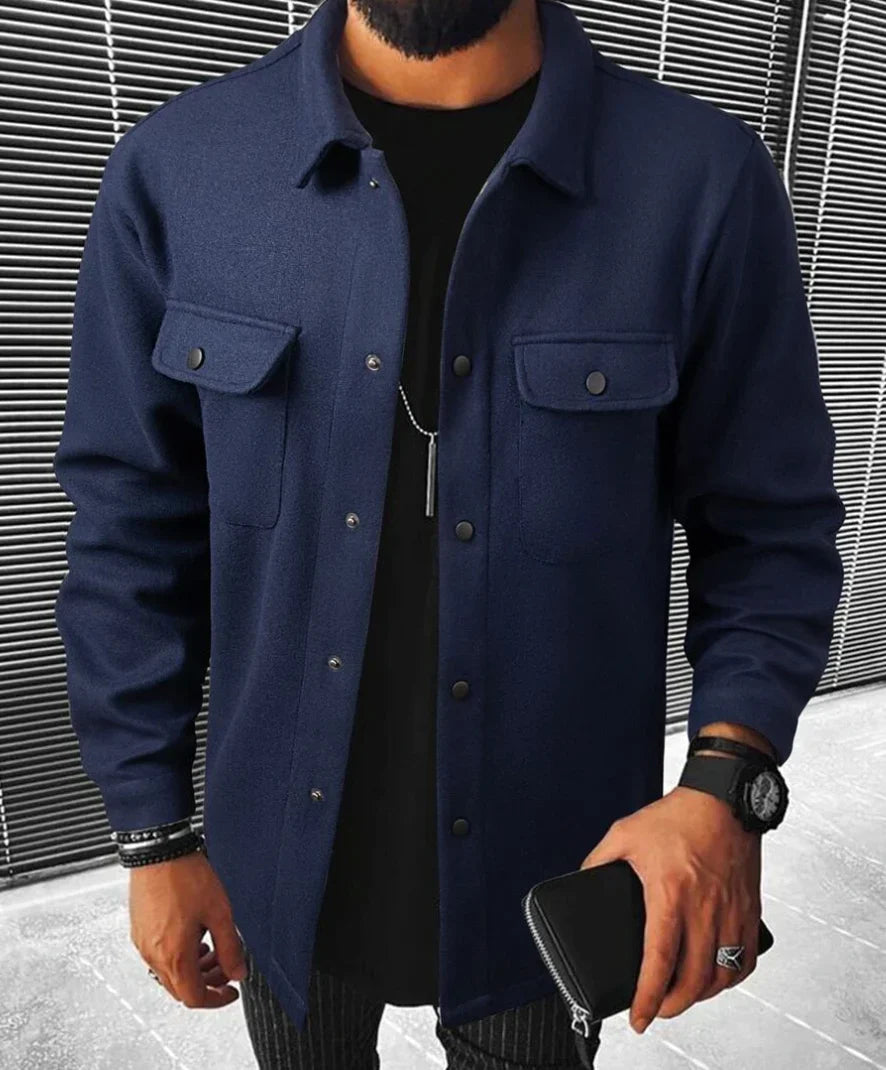 Variant image for Heren Shirt Casual Warm Katoen Moderne Snit-14