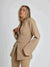 Variant image for Dames Blazer Wit Geknoopt Katoen Stijlvol-4
