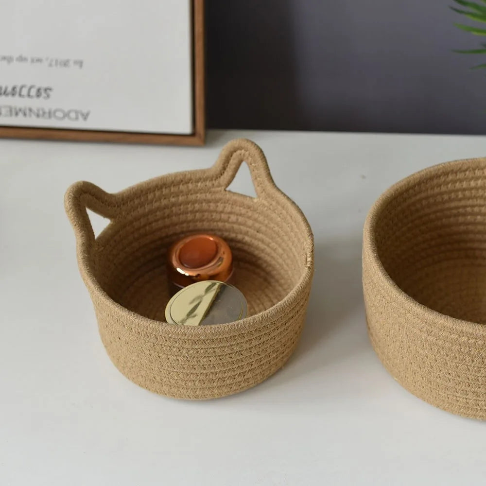 Bureau-organizer voor kattenliefhebbers met schattige kattenoren 1