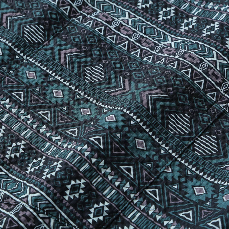 Heren Overhemd Vintage Bedrukt Katoenmix Comfortabel 6