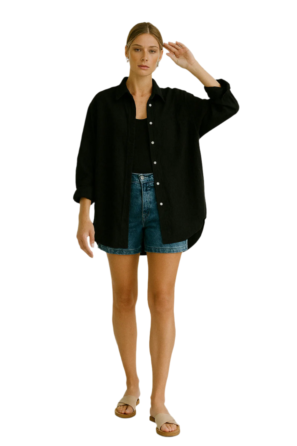 Casual Shirt met Alziend Oog voor Dames 0