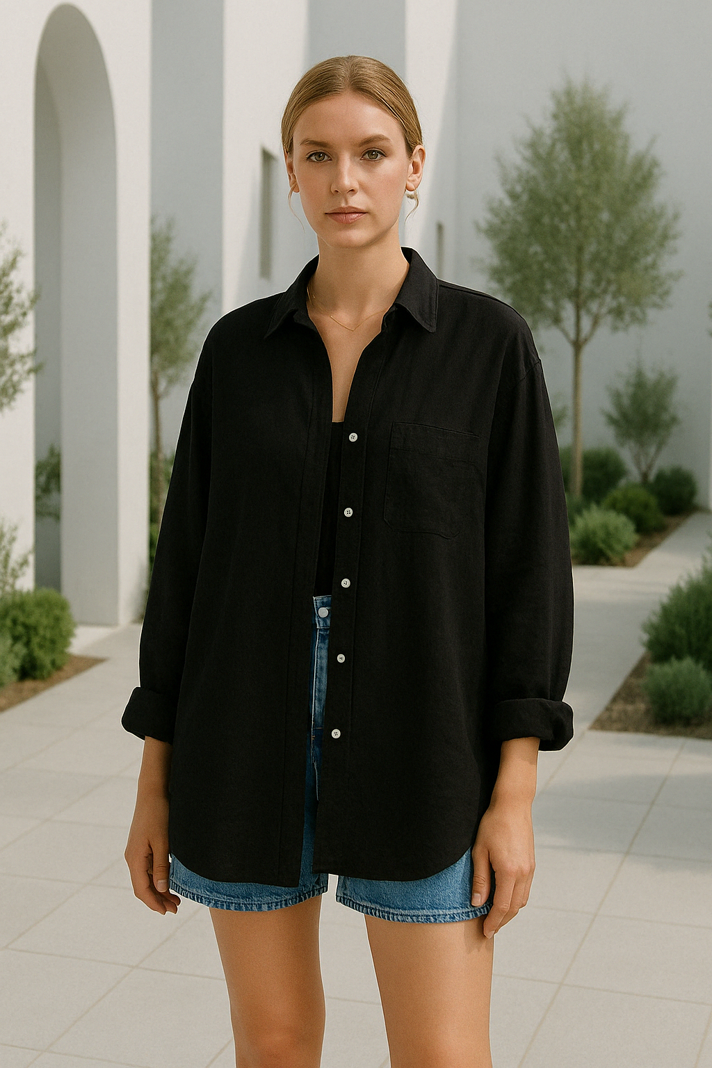 Casual Shirt met Alziend Oog voor Dames 2